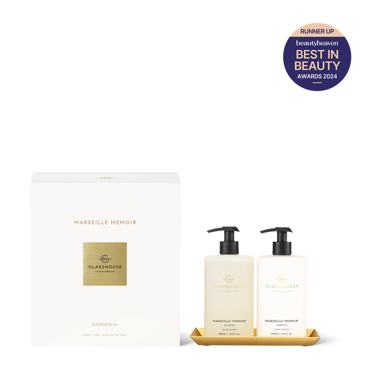 Glasshouse Fragrances 450ml Hand Lotion & 450ml Hand Wash Hand Care Duo Marseille Memoir