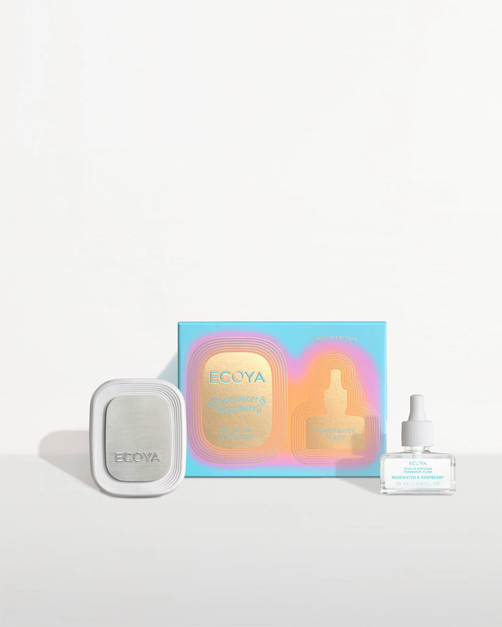 Ecoya Rosewater & Raspberry Plug-In Diffuser And Flask