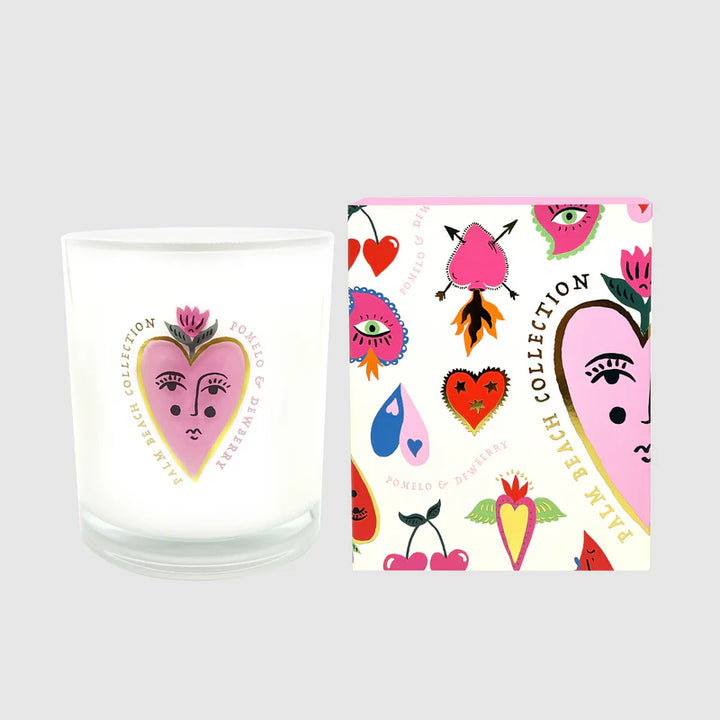 Palm Beach Queen of Hearts Candle - Pomelo & Dewberry 350g