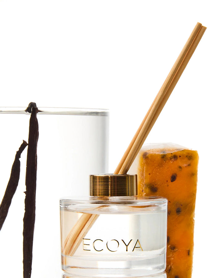 Ecoya Vanilla Bean & Passionfruit Mini Reed Diffuser 50Ml