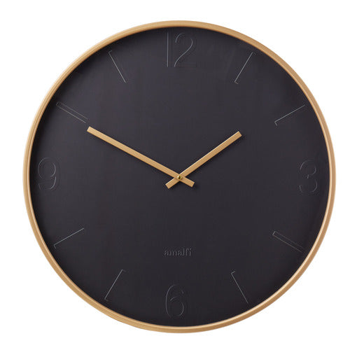 Modern Black Wall Clock 60cm