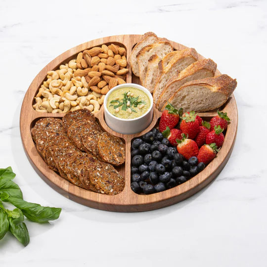 Gather Round Sectional Platter With Bowl