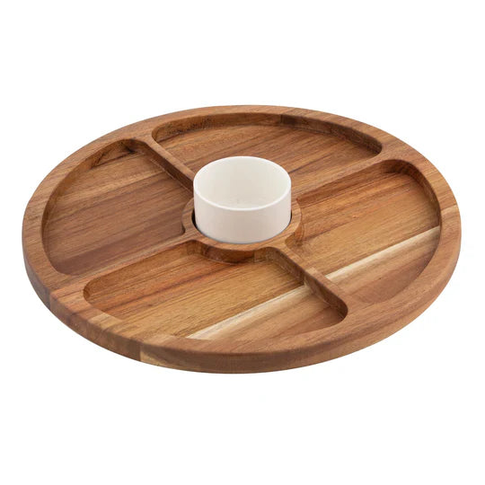 Gather Round Sectional Platter With Bowl