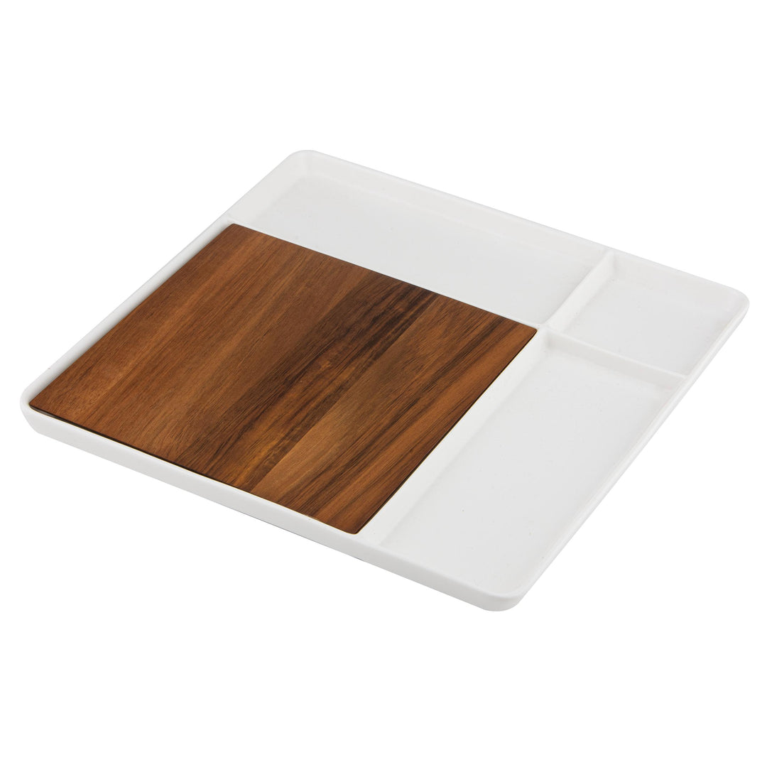 Essentials White Square Serving Board 29.5x29.5x1cm