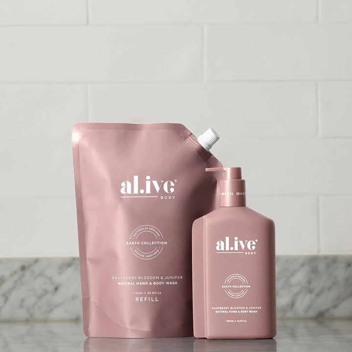 Al.ive Body Raspberry Blossom & Juniper Wash Refill