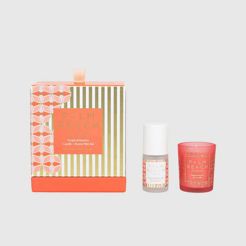 Palm Beach Candle + Room Mist Set - Tropical Sunrise