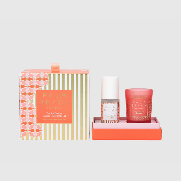 Palm Beach Candle + Room Mist Set - Tropical Sunrise