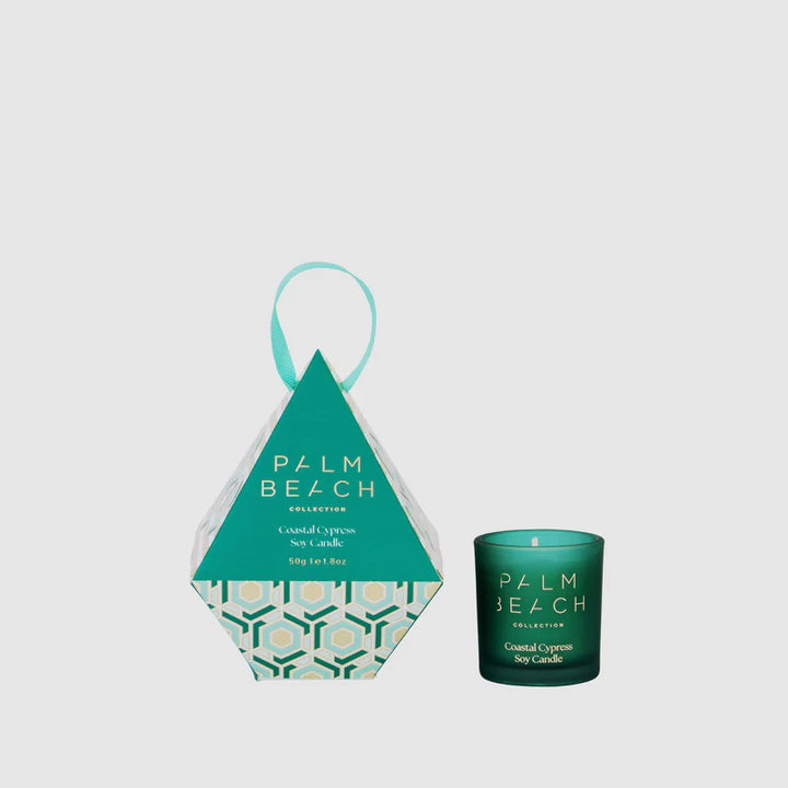 Palm Beach Hanging Bauble Mini Candle 50g Coastal Cypress