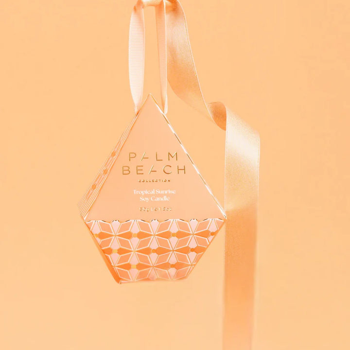 Palm Beach Hanging Bauble Mini Candle 50g Tropical Sunrise