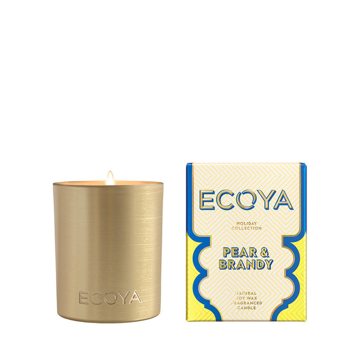 Ecoya Pear & Brandy Mini Goldie Candle 105g