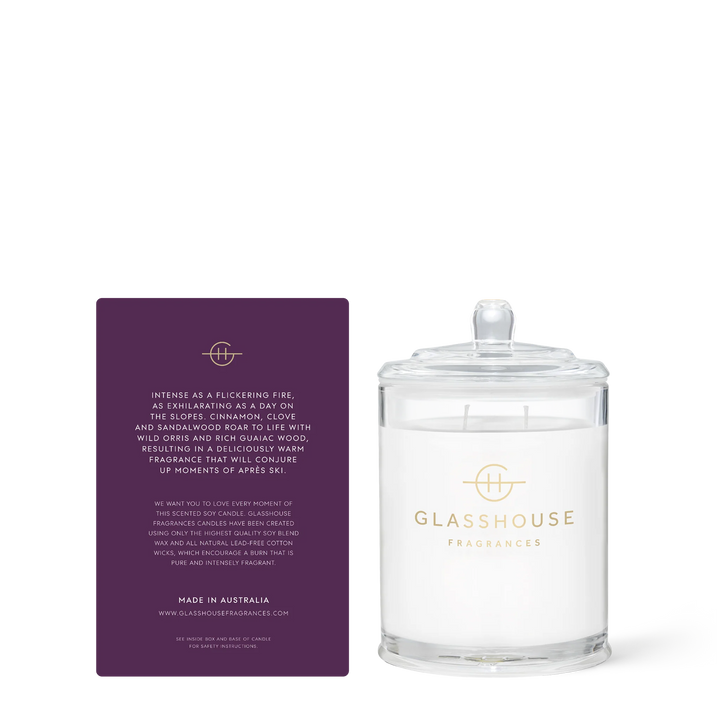 Glasshouse Fragrances Fireside in Queenstown 380g Candle