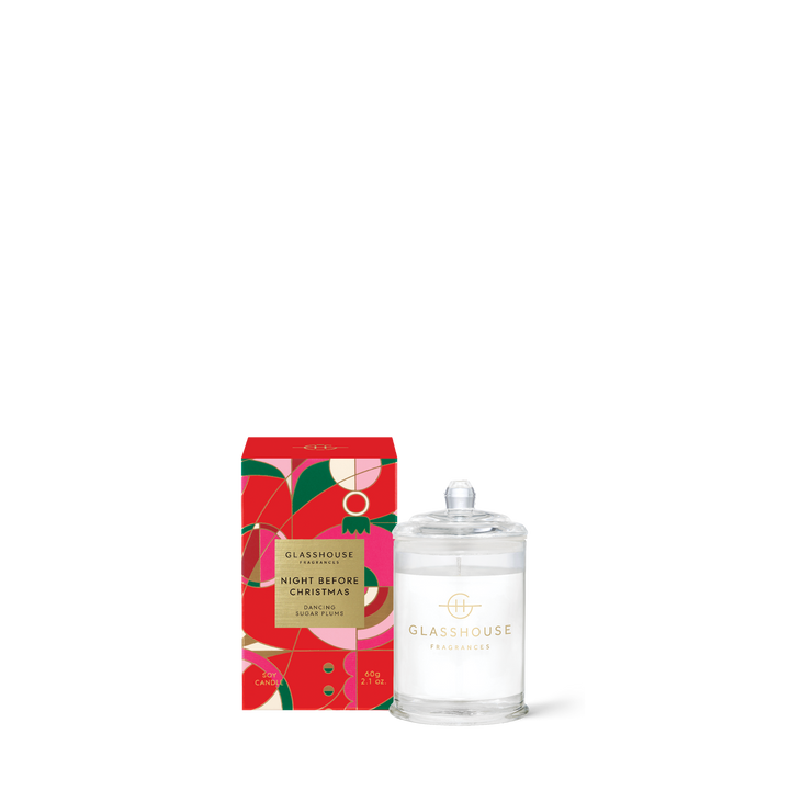 Glasshouse Fragrances 60g Candle - Christmas - Night Before Christmas