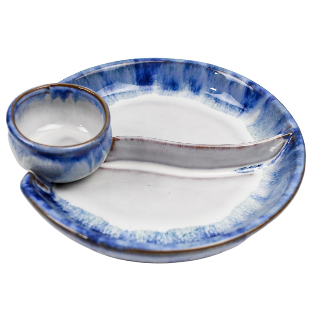 Ceramic Olive Dish Blue 15X5