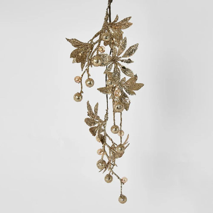 Gold Daisy Hanging Ornament 35x8x5cm