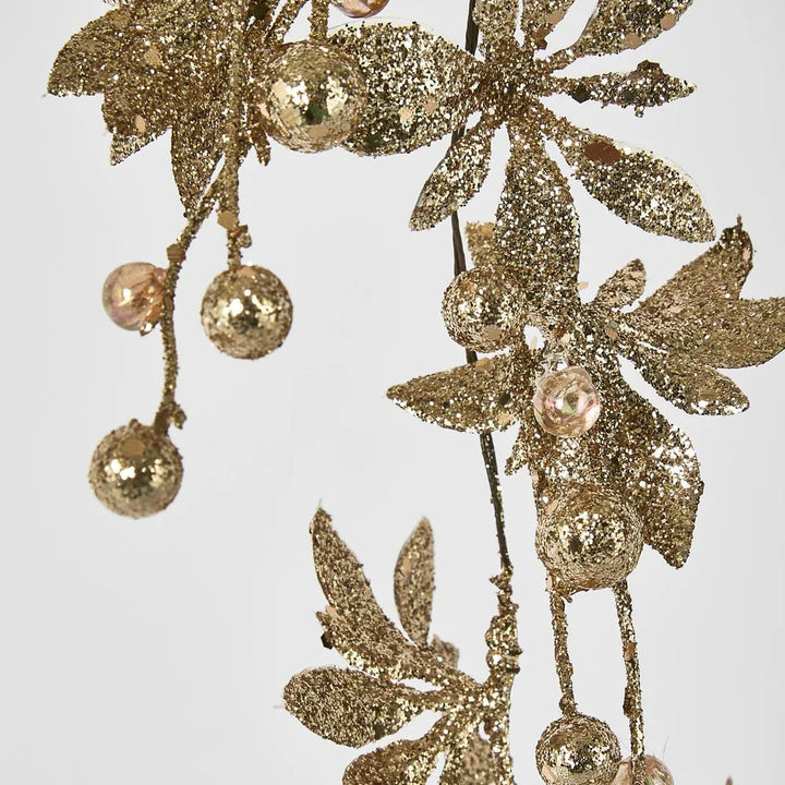 Gold Daisy Hanging Ornament 35x8x5cm