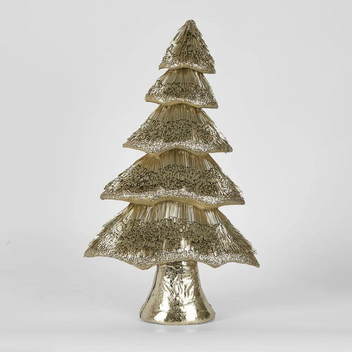 Allu Gilt Fir Tree LGE 25x13x45cm