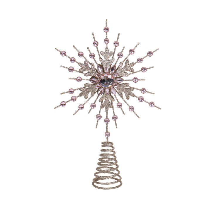 Jewel Champagne Pink Star Tree Topper