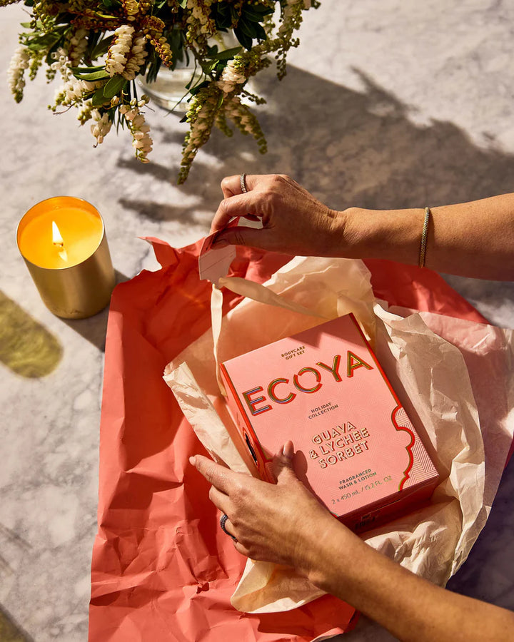 Ecoya Guava & Lychee Sorbet Bodycare Gift Set