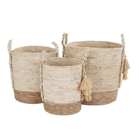 Carson Woven Basket Medium Natural – Habitania